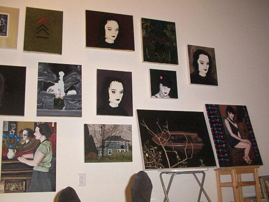 Brad Phillips Installation View at artist studio