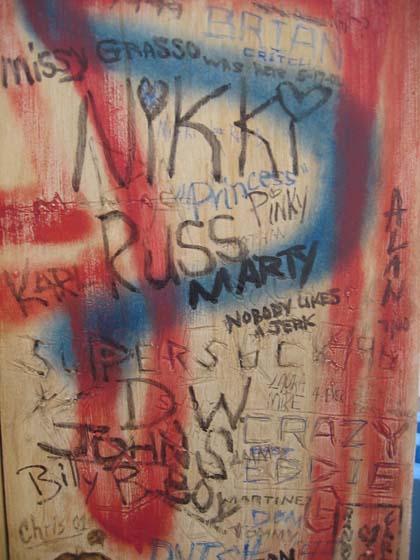 Dan COLEN Untitled (working title: Drugs, Hugs & Bugs), 2004-5 (detail)