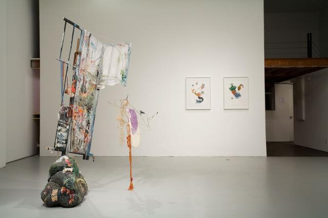 Elliott Hundley Installation View