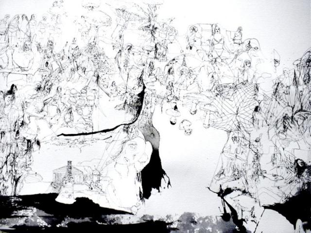 Matt Greene detail of Forest of Synethesia (2002)