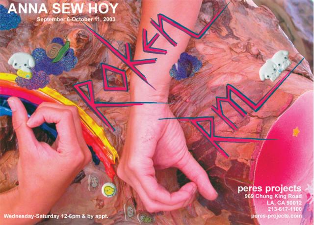 Anna SEW HOY broken arm announcement card