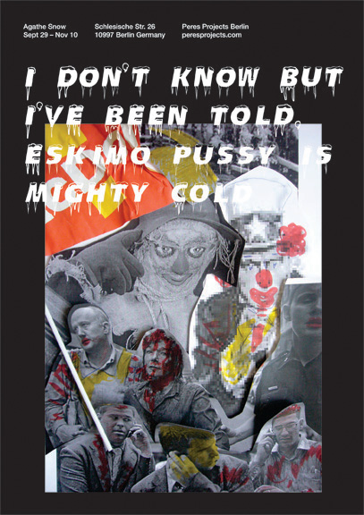 Agathe SNOW Exhibition poster