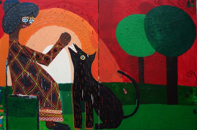 Antonio BALLESTER MORENO Mujer con Perro (Woman with Dog), 2008