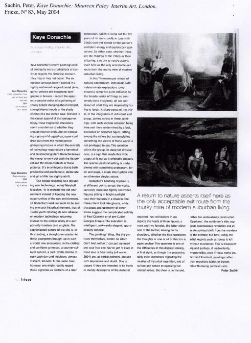 Kaye Donachie: Maureen Paley Interim Art, London Page #281