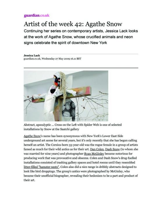 Artist of the week 42: Agathe Snow Page #498