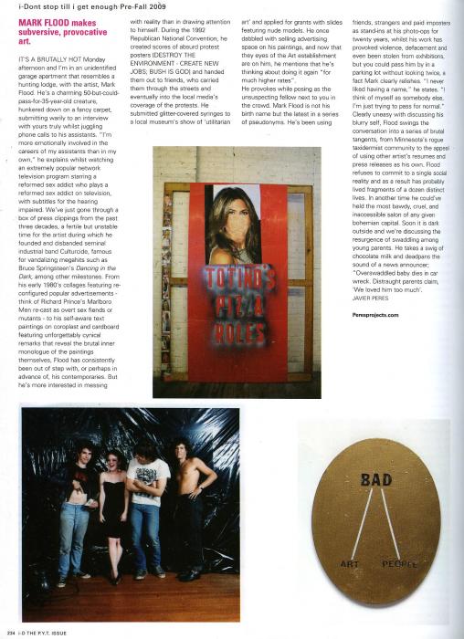 Mark Flood makes subversive, provocative art. Page #520
