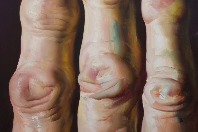 Fingers on Black (detail)