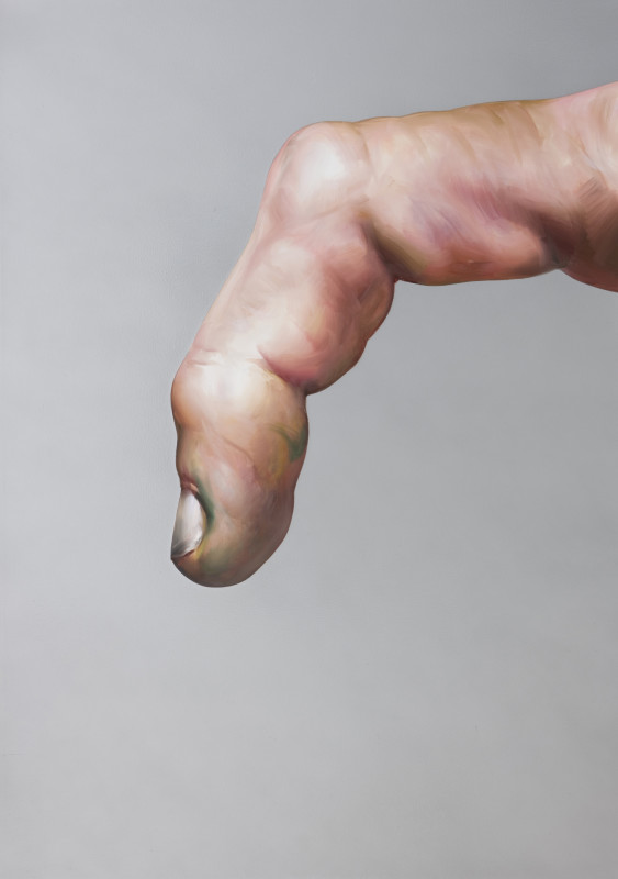 Untitled, Bent Finger in Gray