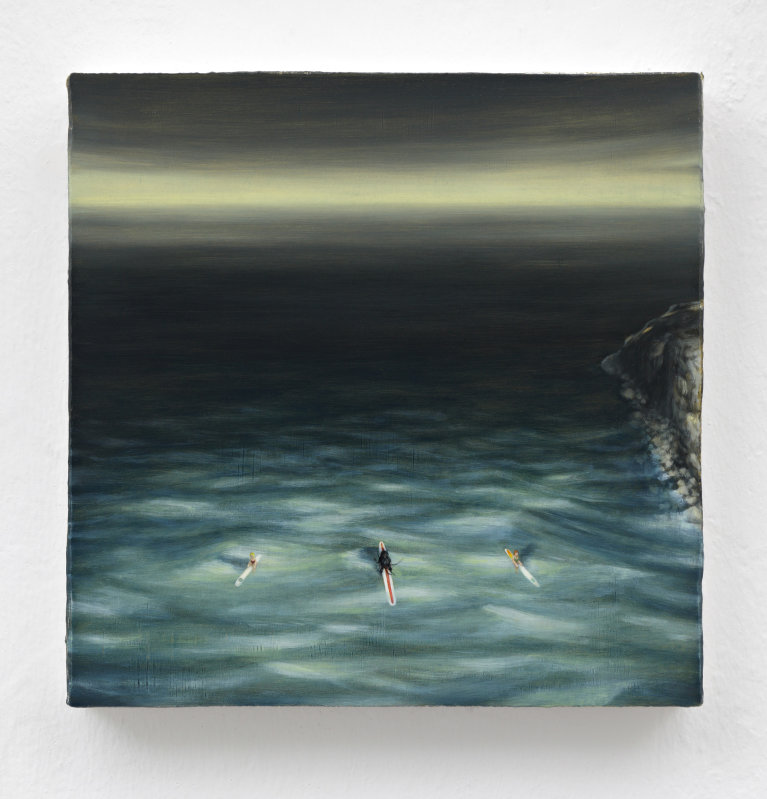 Surfers in Moonlight