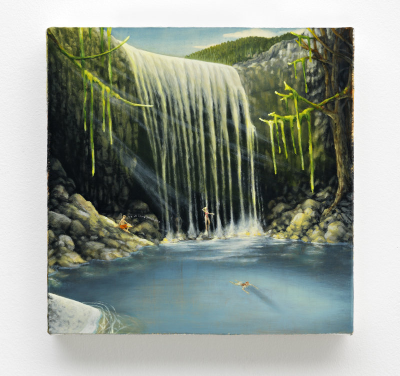 Couples and Waterfall