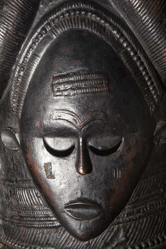 Helmet Mask of the Sande Society, Bassa, Liberia