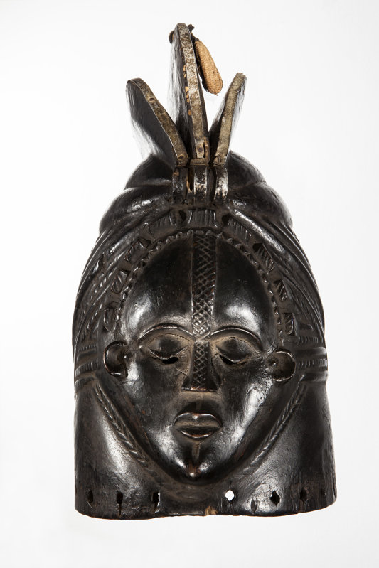 Helmet Mask of the Sande Society, Bassa, Liberia
