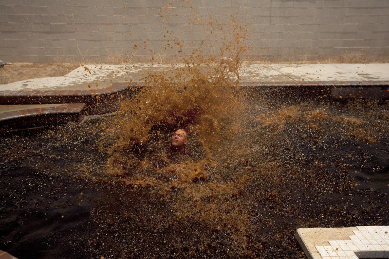 Mike Bouchet, Flat Desert Cola Pool, 2010 (performance)